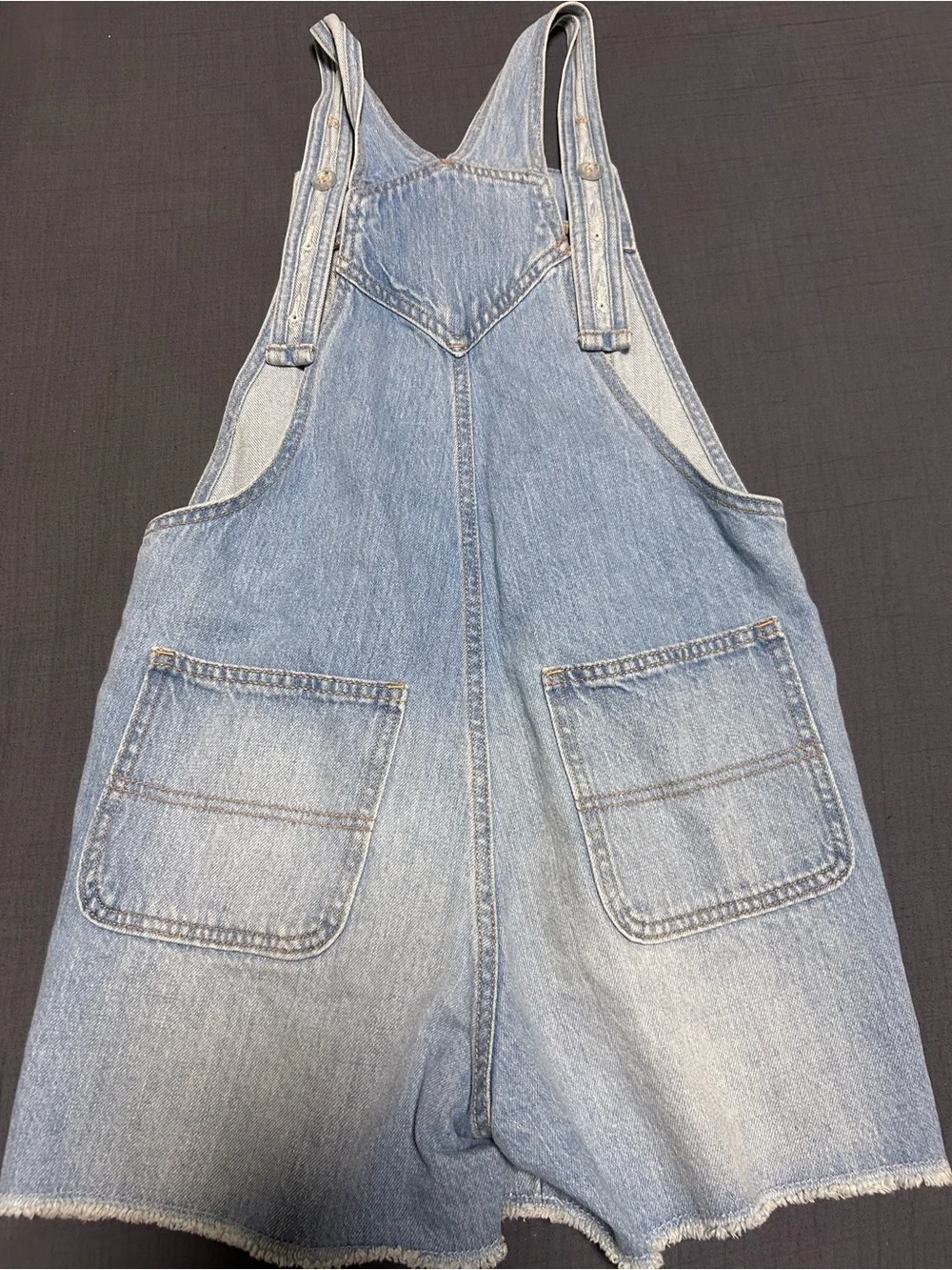 Old Navy Light Blue Denim Short Overalls for Kids